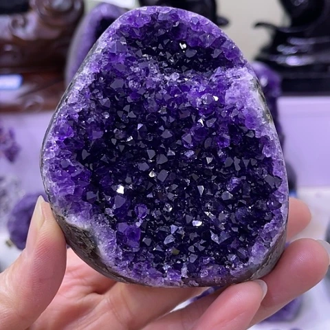 【闪购商品】银S925镶嵌珠宝半成品紫晶水晶