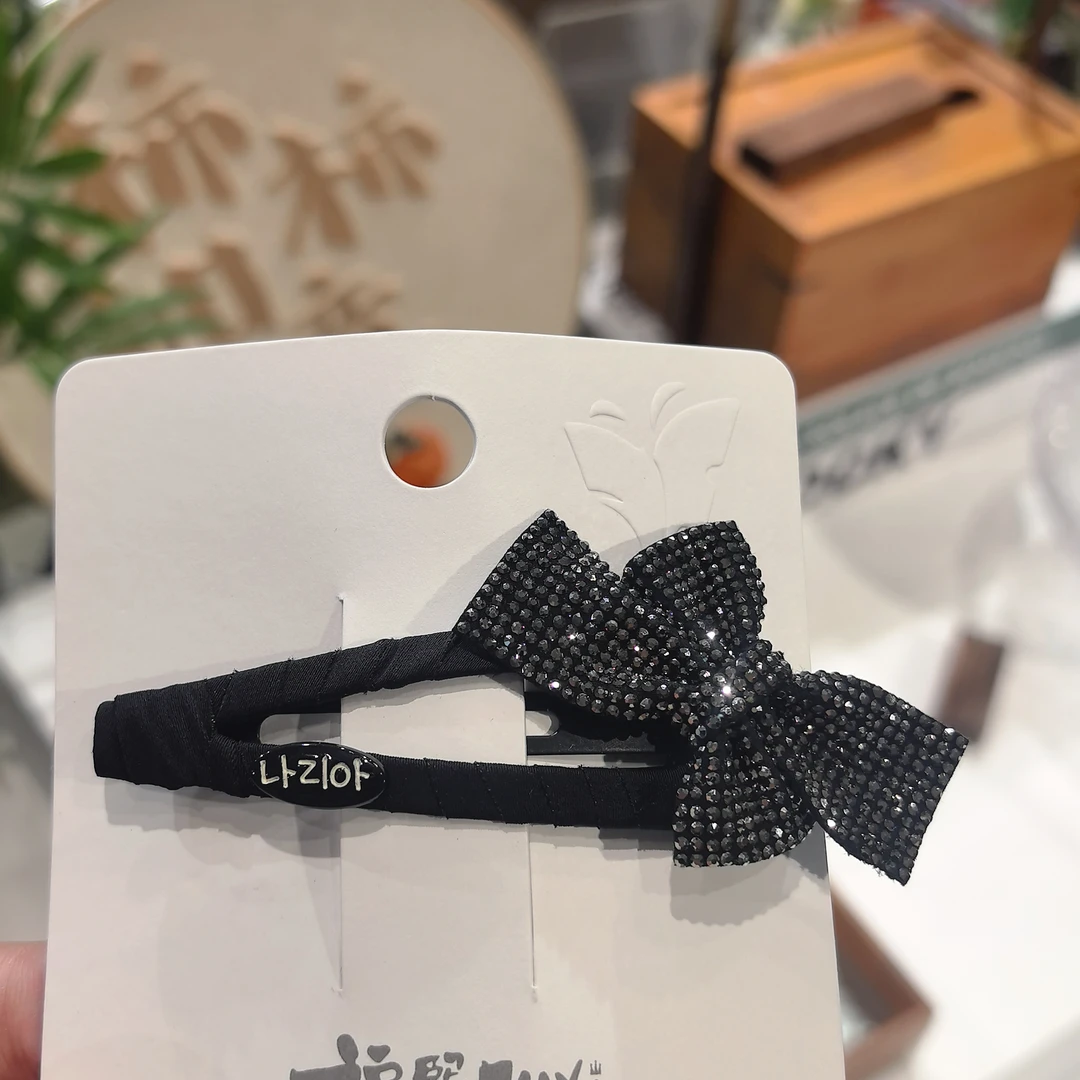 精致超纤蝴蝶结时尚BB夹5292