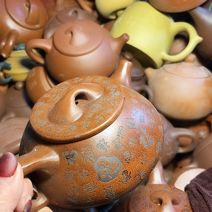 全手工制作 宜兴紫砂茶壶
