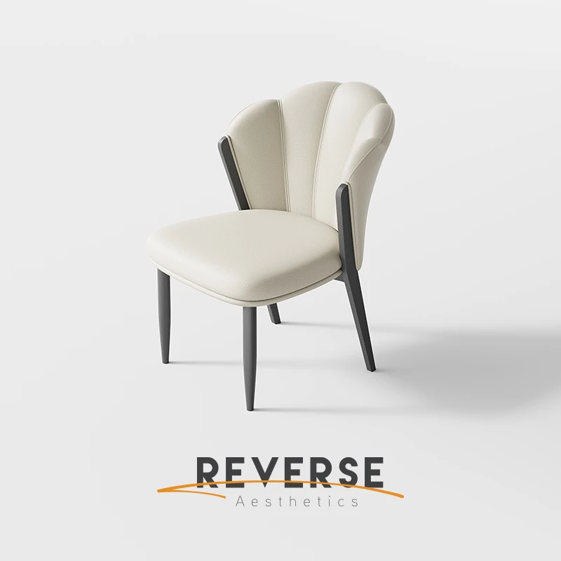 【源头工厂】【品牌直营】逆时针意式轻奢餐椅家用酒店荔枝皮餐桌椅