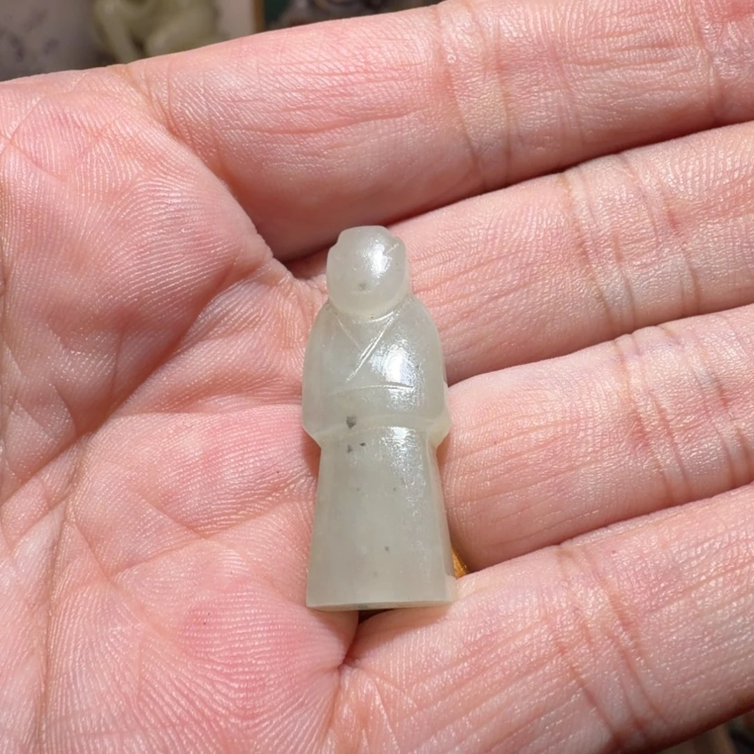 时***@和田玉未镶嵌挂件