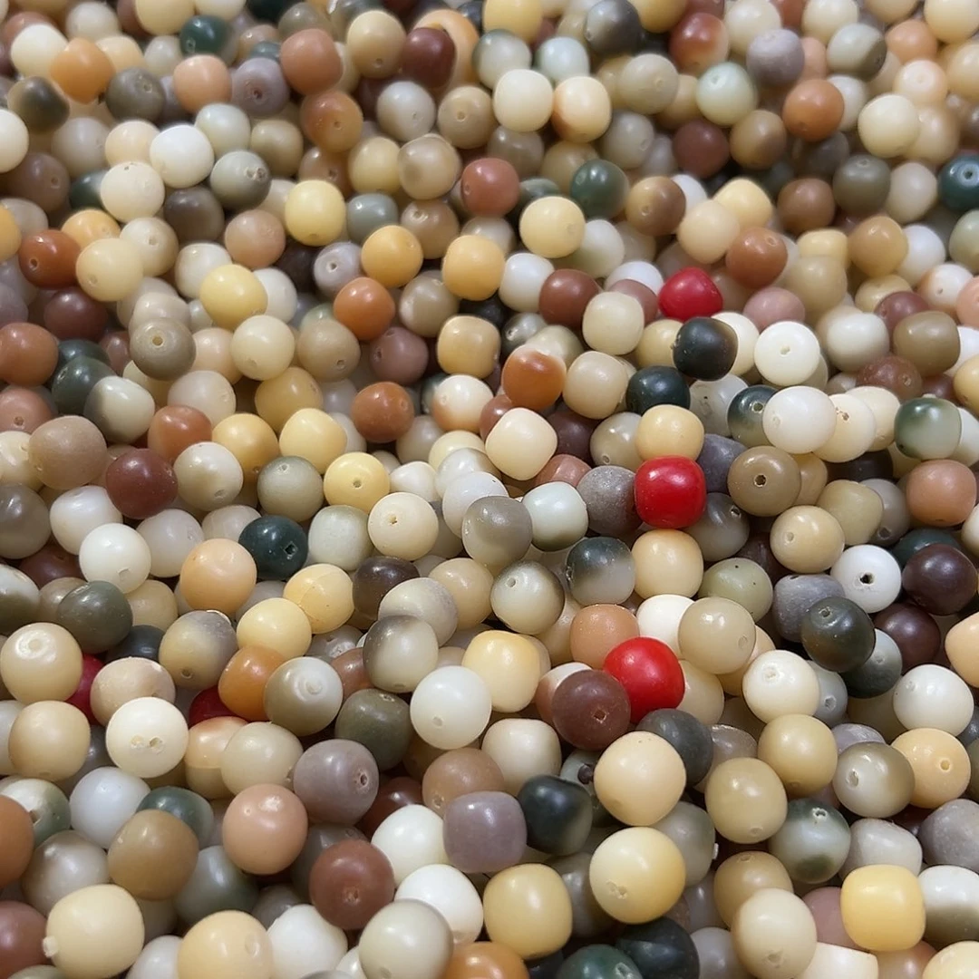 白玉菩提吊坠瑕疵11多宝桶200颗