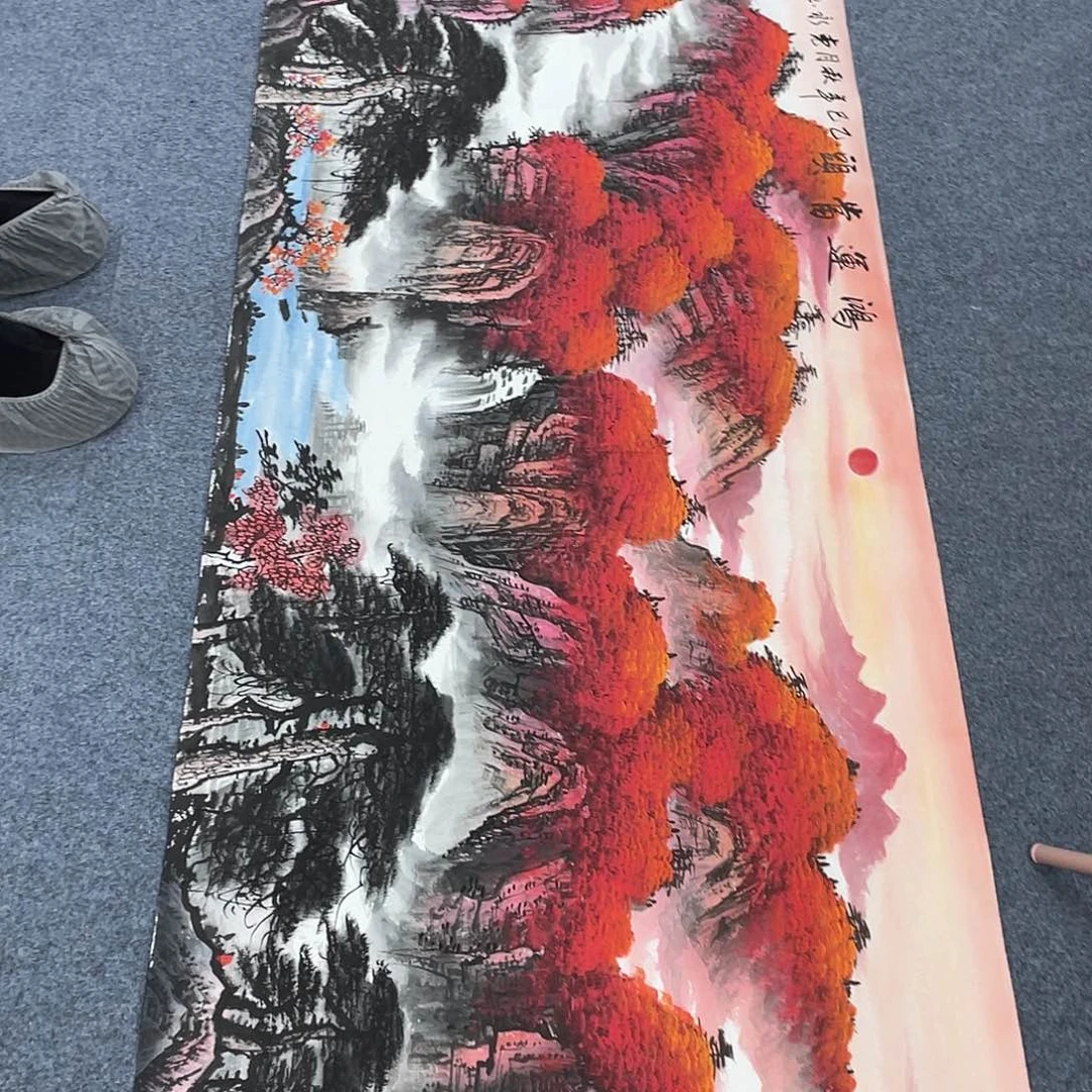 国画作品小姐姐放漏…