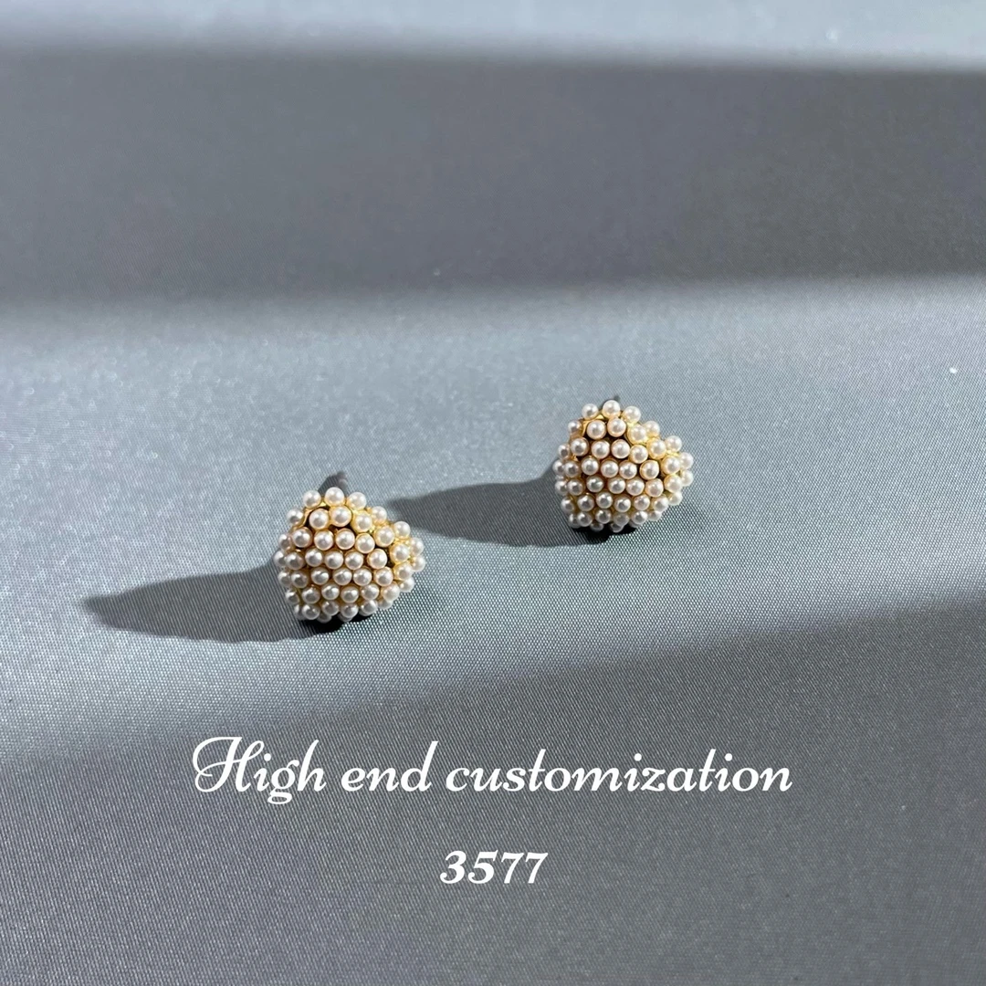 铜合金耳饰 设计师款精致耳饰-3577