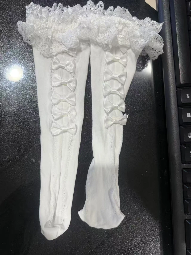 奇米迪女童洋气公主蕾丝中筒袜WZ250426