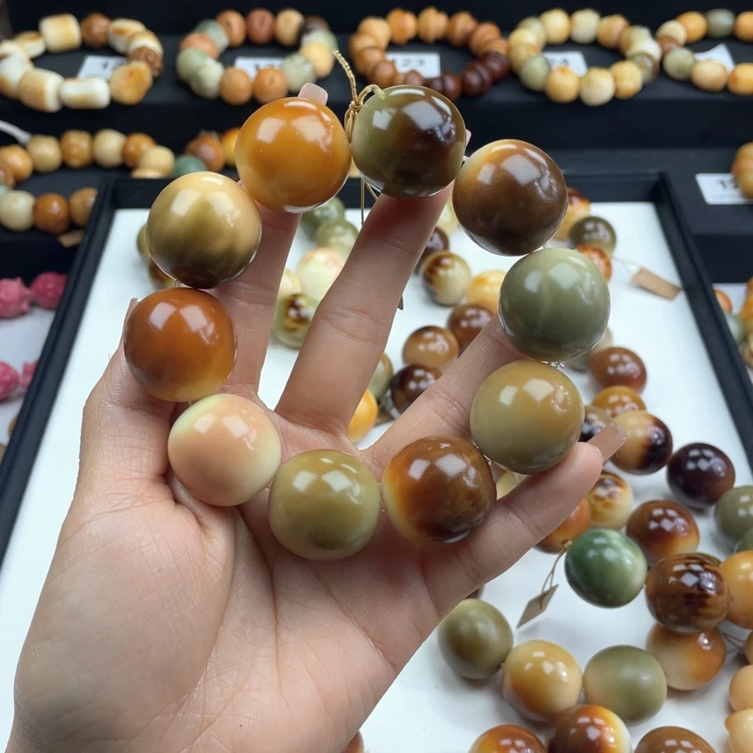 白玉菩提手串微瑕25