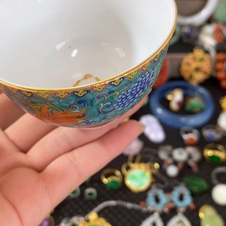 摆***姐杯瓷器杯子漂亮漂亮