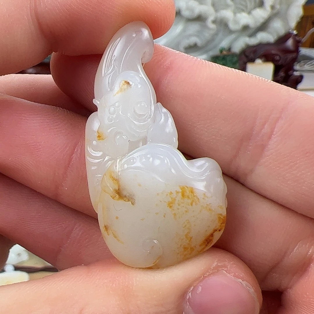 和田玉未镶嵌挂件