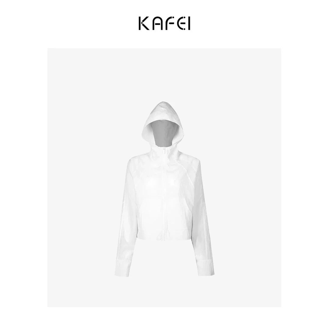 咖妃~【城市森林】户外连帽外套夏季防紫外线轻薄透气运动冲锋单衣