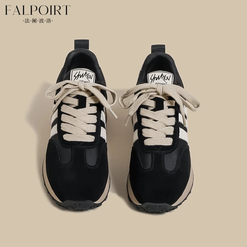 FALPOIRT复古阿甘德训鞋女2025春秋季新款平底百搭爆款运动老爹鞋