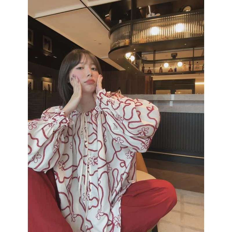 BETTER JOELAY -【相思遥】时尚百搭衬衫宽松时尚潮流休闲风WL1007