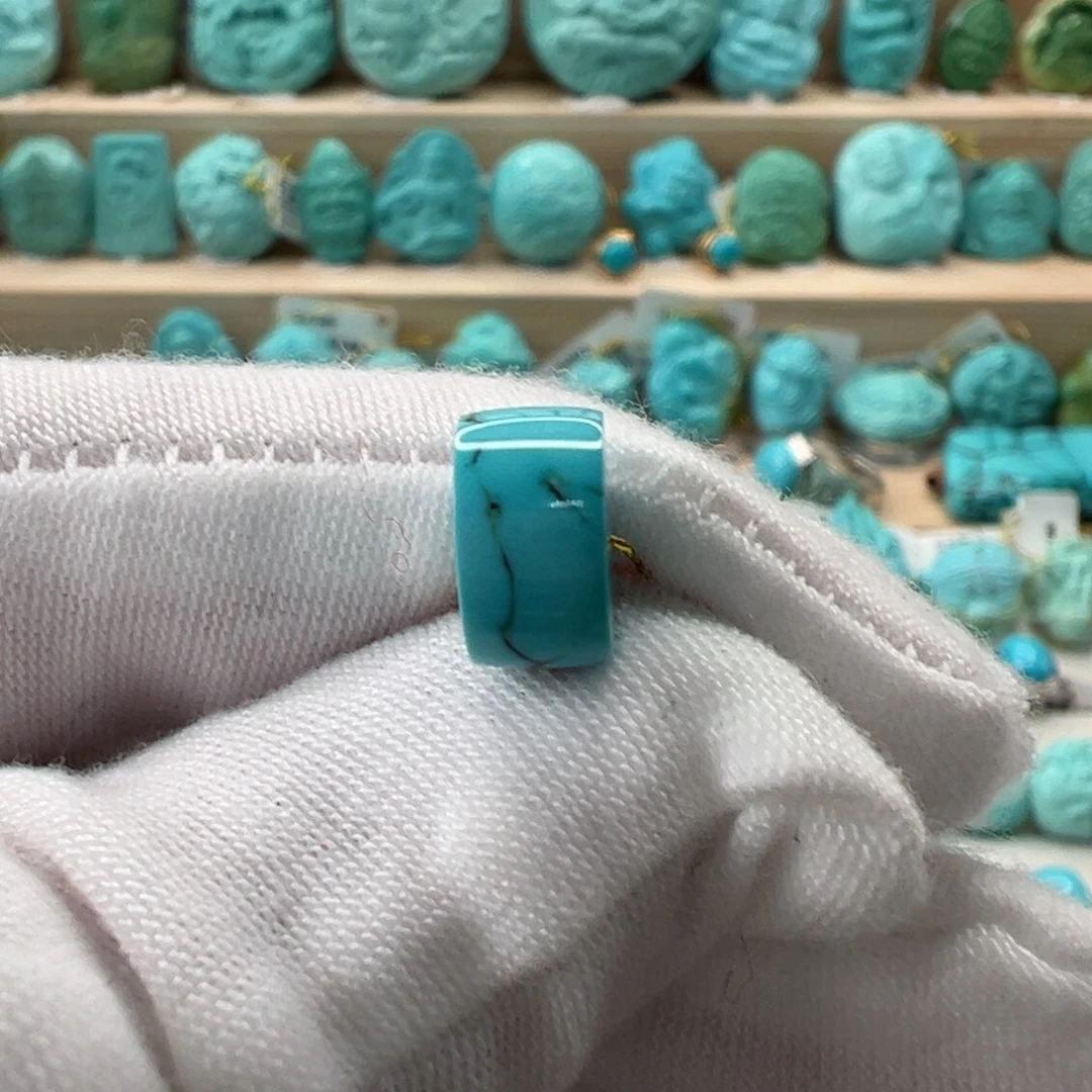 未镶嵌绿松石直切珠10x5.4mm