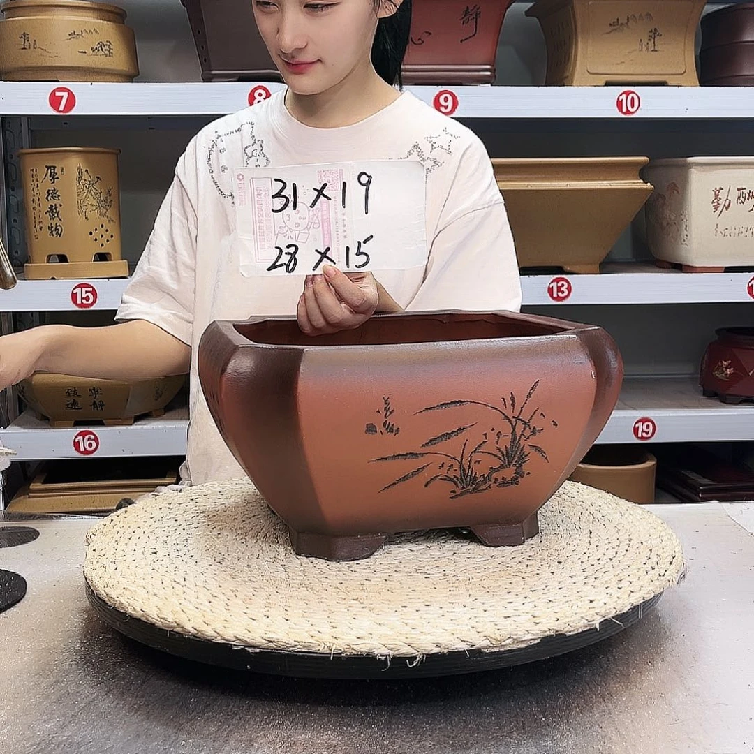紫砂花盆紫砂花盆