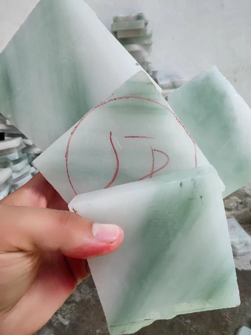 保真保天然新疆金丝玉天山翠板料定制手镯多样化发货拍一发一