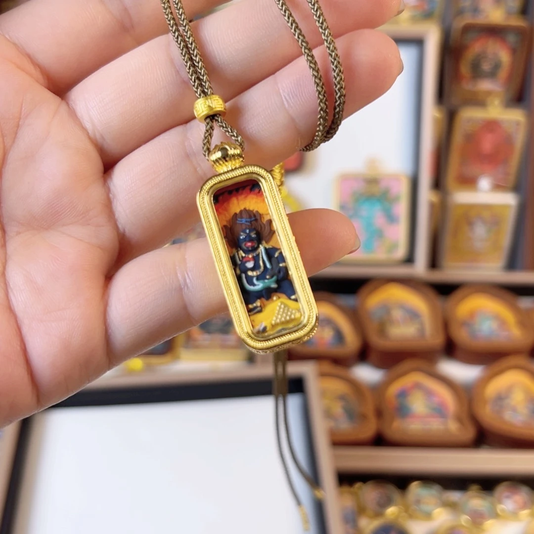 吊坠X**.装裱画立体擦擦黑财神