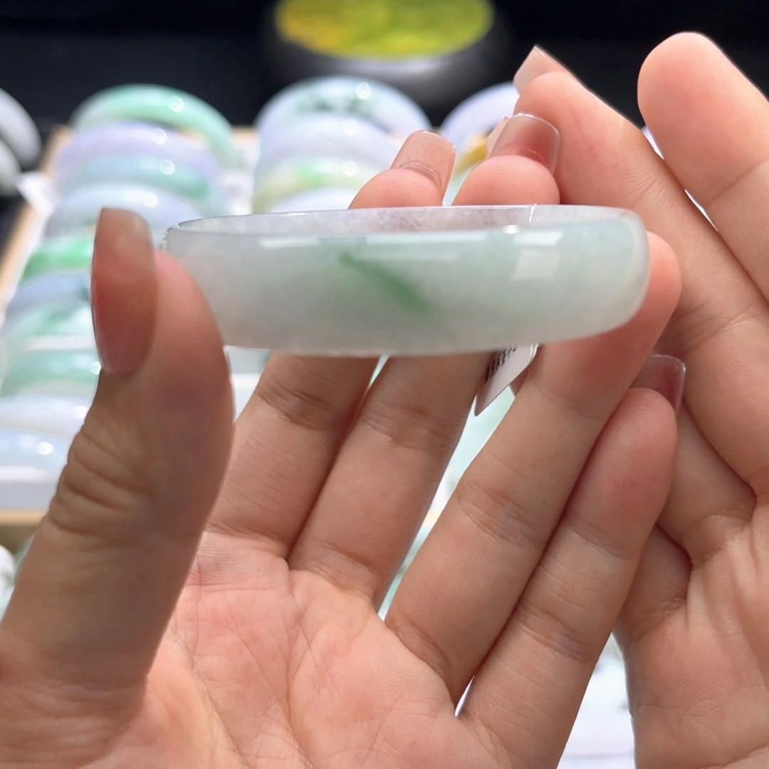 未镶嵌手链翡翠小雅53圈口