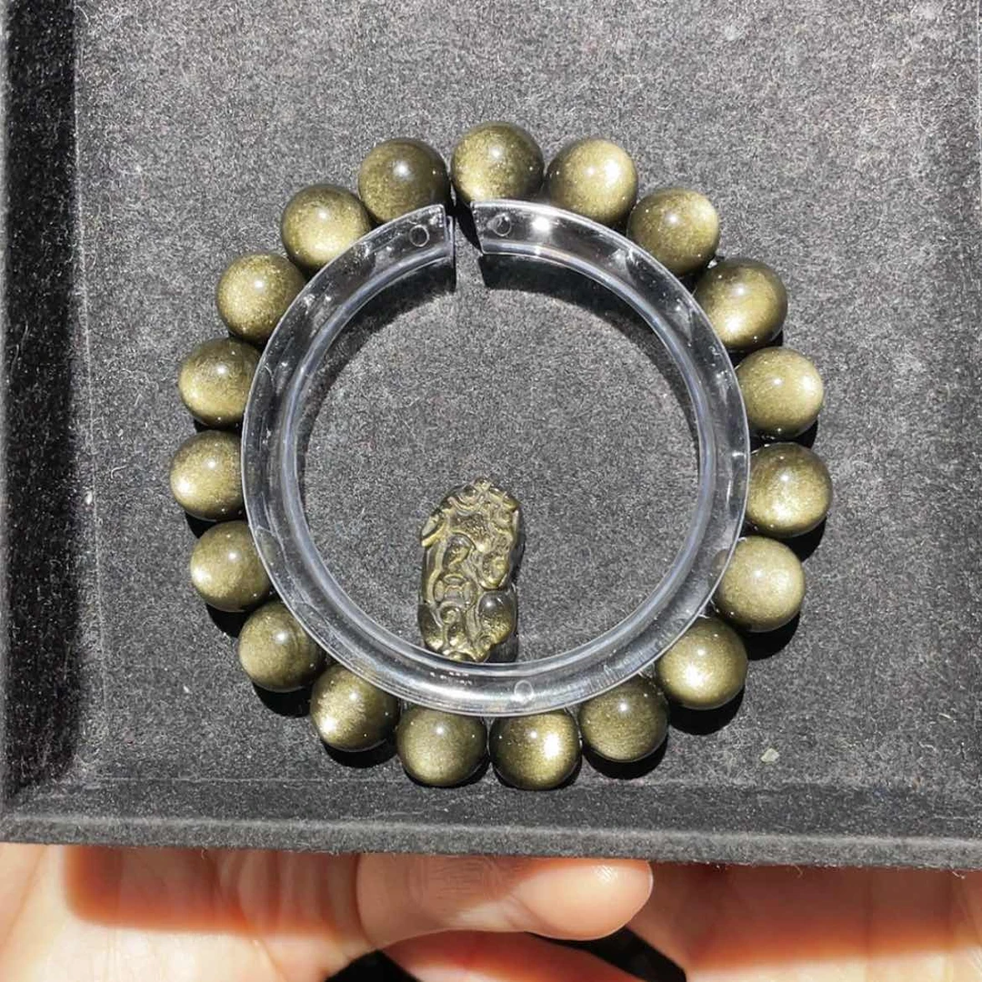 【闪购商品】未镶嵌黑曜岩手链晶*