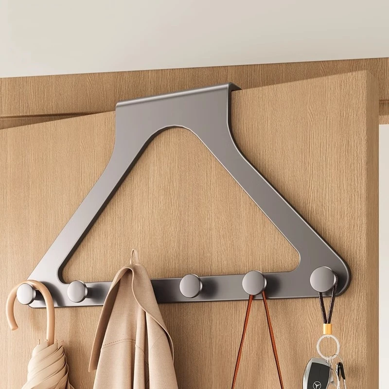 禾枝门后挂钩衣服挂架卧室挂衣架壁挂墙上免打孔强力浴室置物收纳