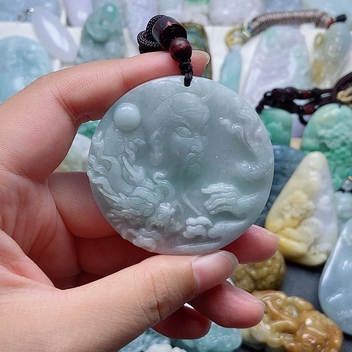 翡翠未镶嵌吊坠(不含链)翡翠
