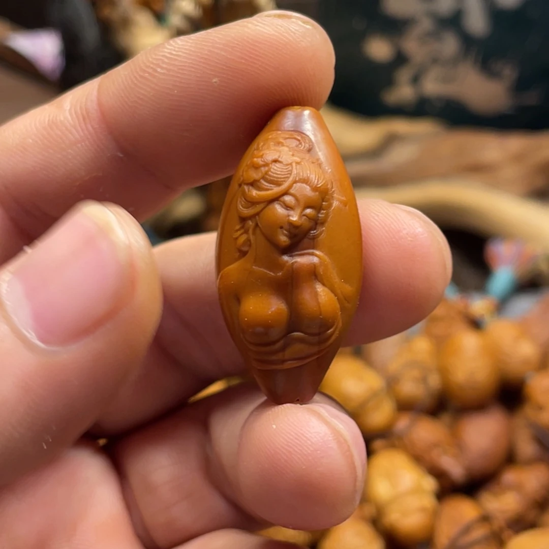 橄榄核手串/手链浮雕美女462