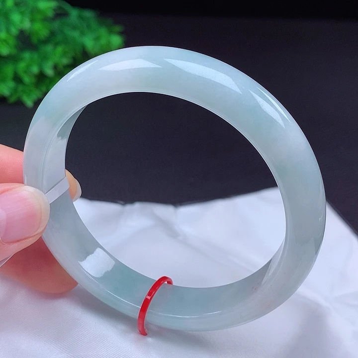 翡翠未镶嵌手镯62圈口431809