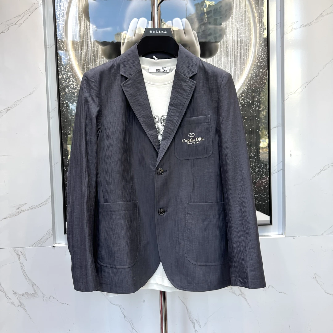 【卡铂拉西装】新款春秋男士百搭休闲时尚帅气修身商务0216（两个色）