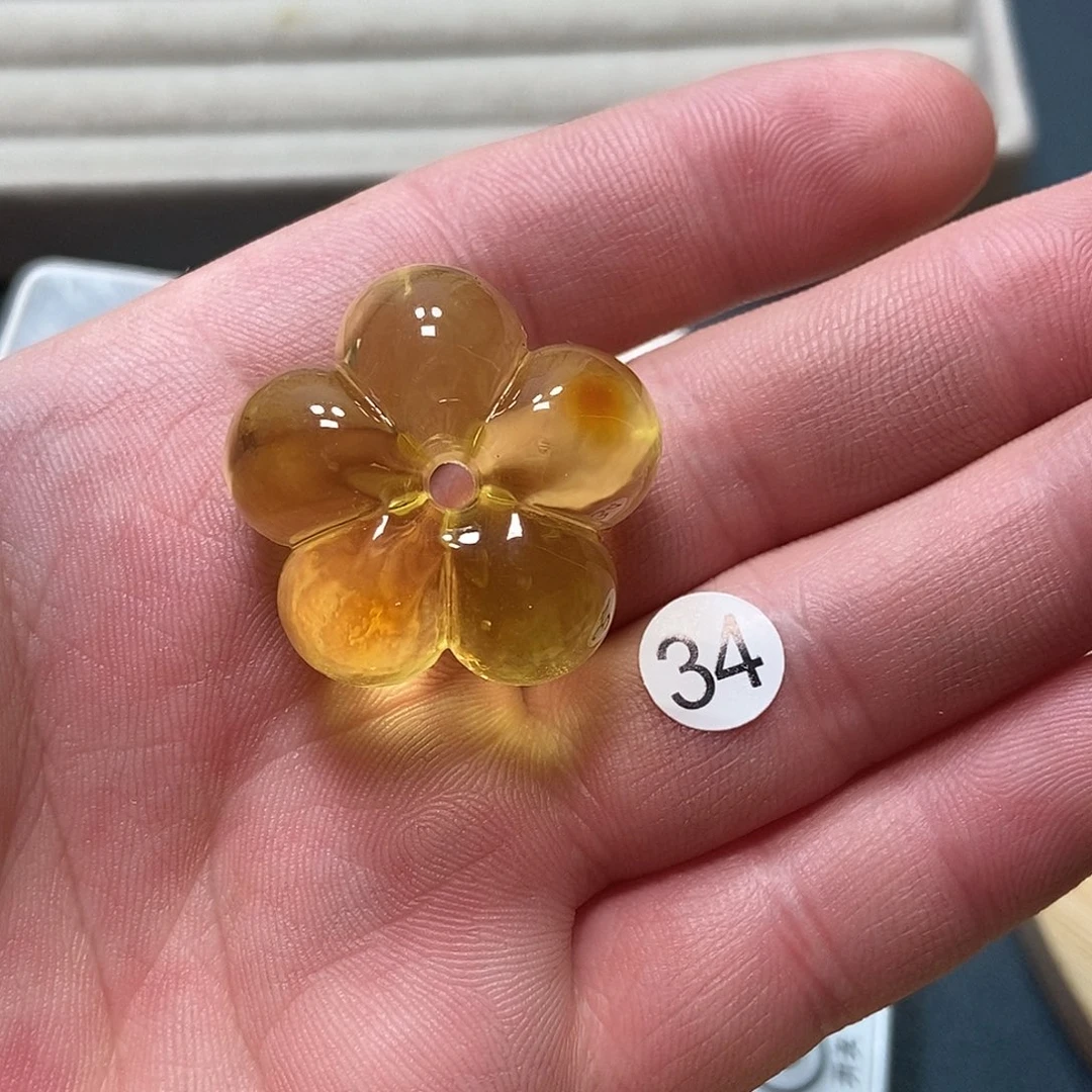 琥珀未镶嵌裸石天然琥珀蜜蜡吊坠