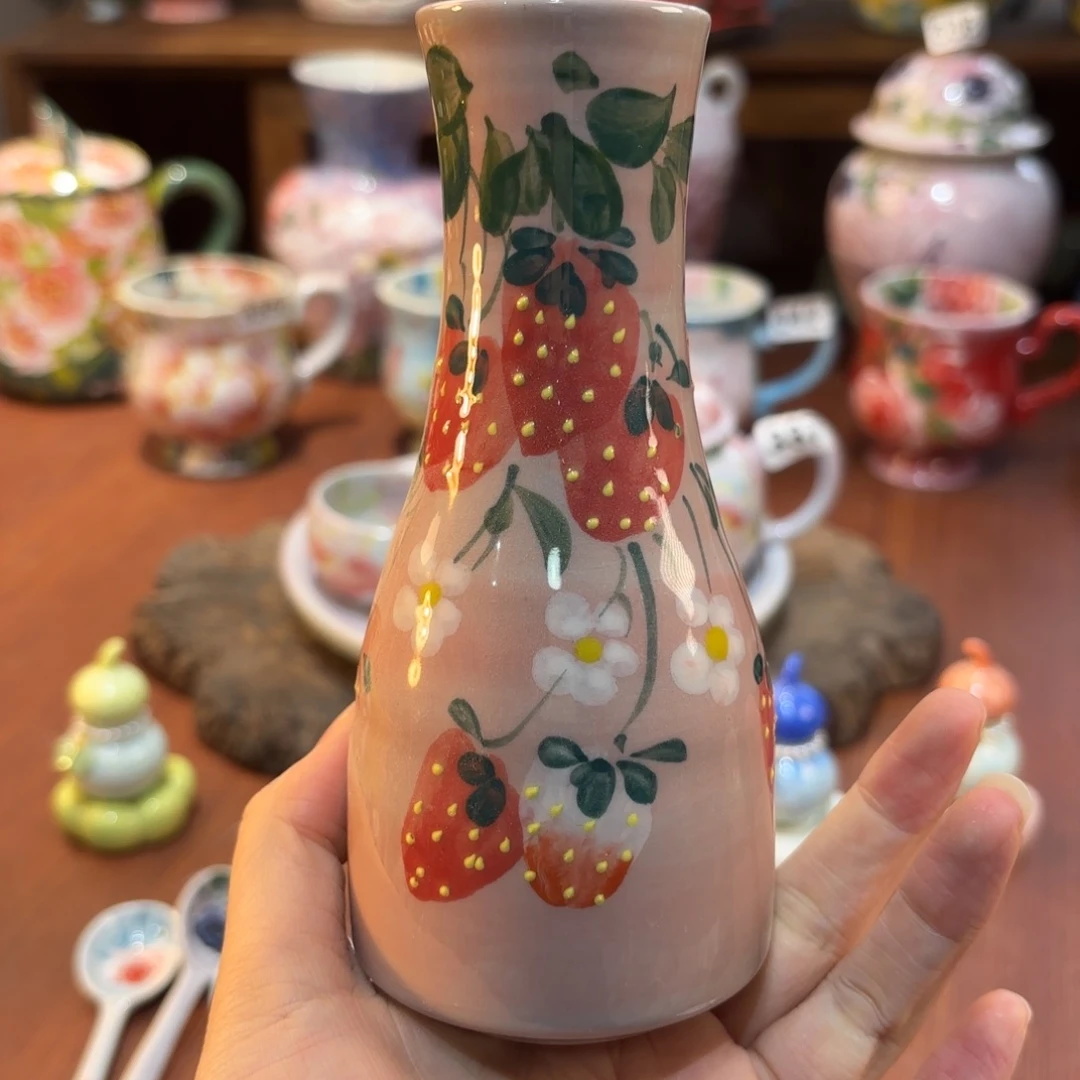 摆件景德镇手绘高温釉下彩陶瓷茶具