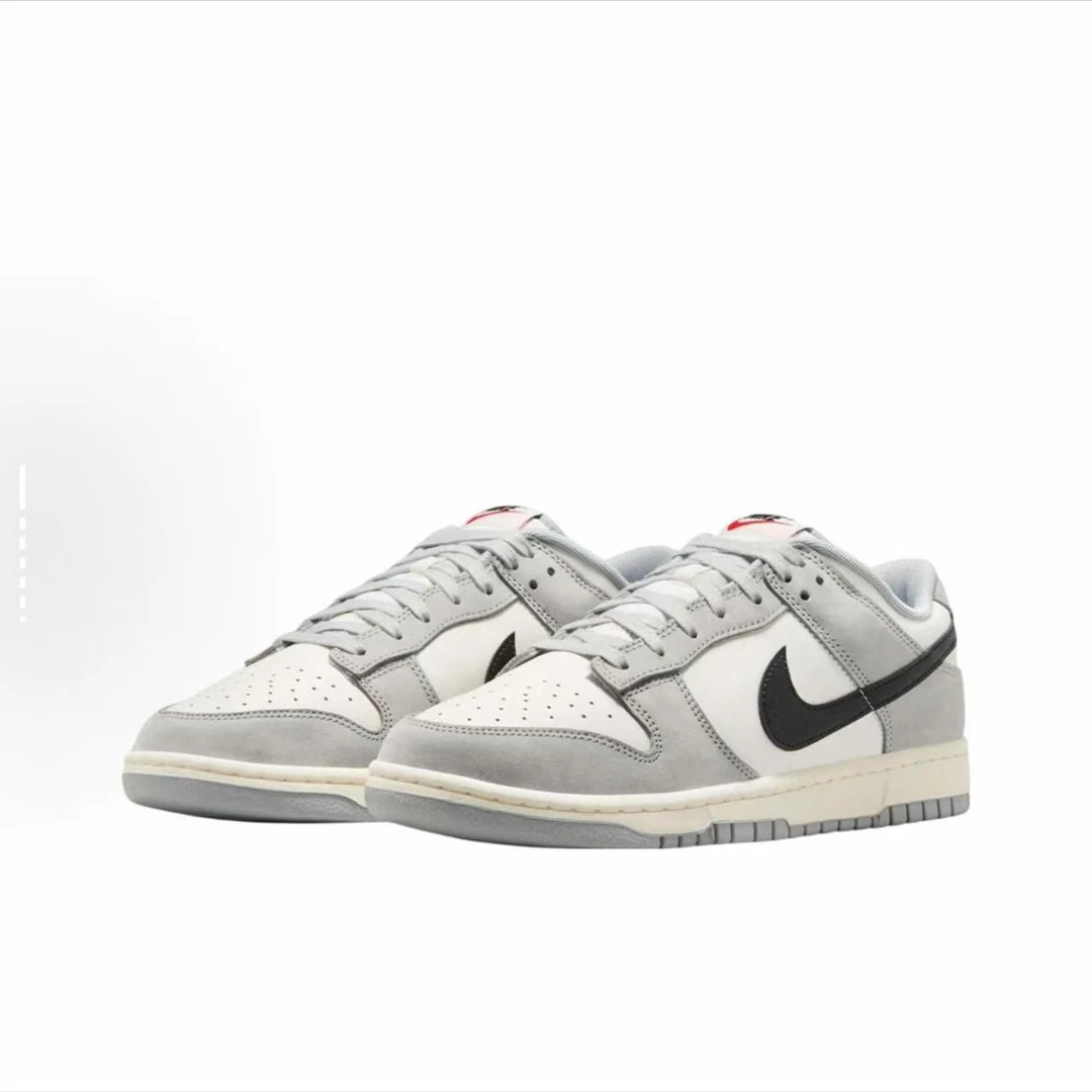 【西安利和体育正品保证】NIKE Dunk Low 灰白黑男子板鞋IB3079-101
