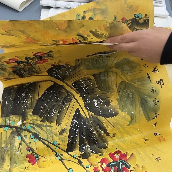 国画纯纯手绘字画教程分享