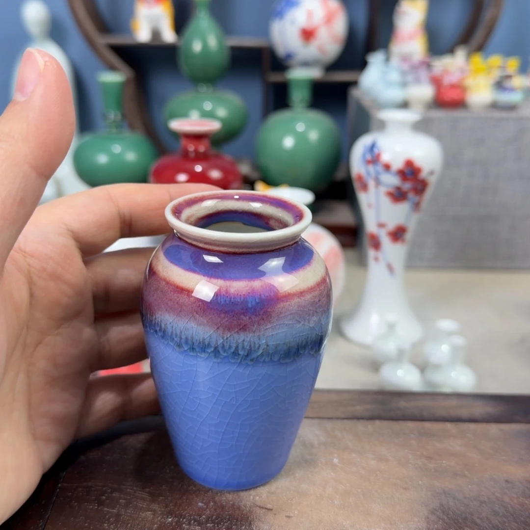 陶瓷手工小花器摆件