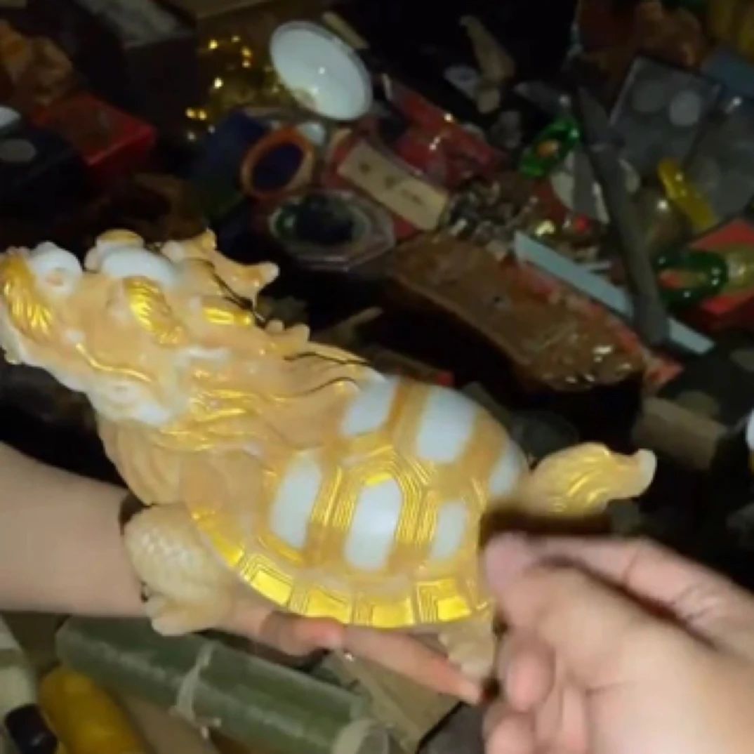 【闪购商品】精美雕刻白龙龟大摆件精美
