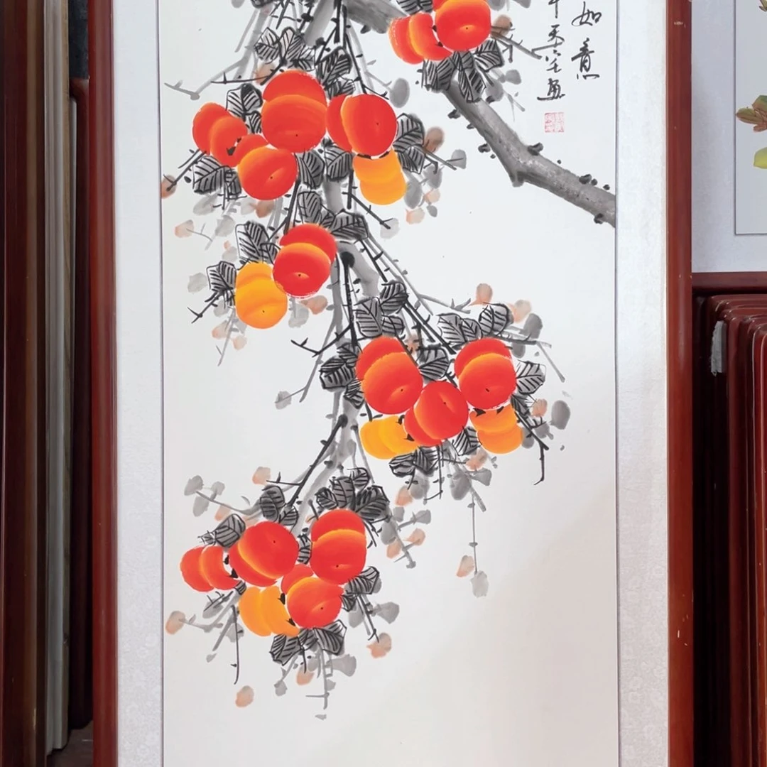 国画带框尺寸63*123厘米