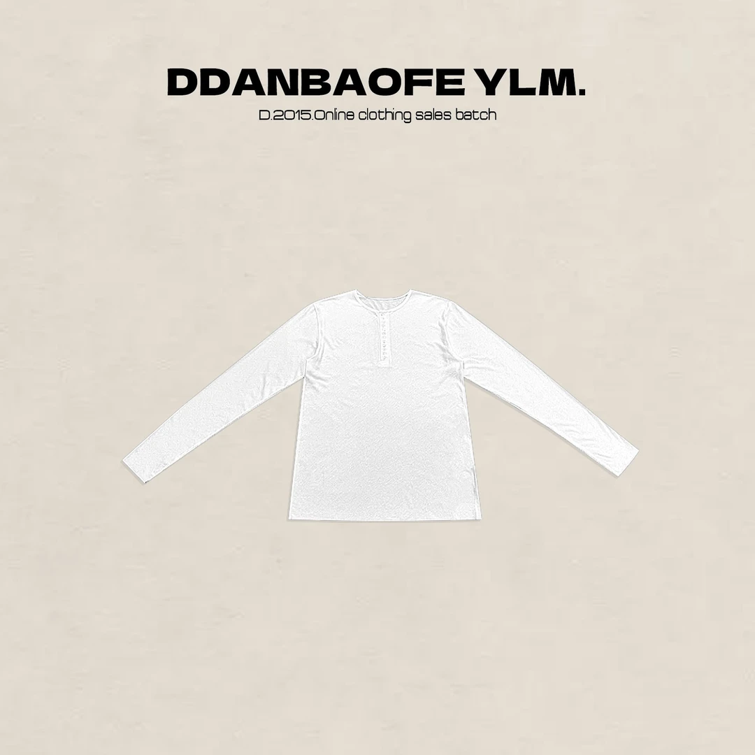 【DAYO预】亨利领轻薄纯棉长袖T恤 YLM001078