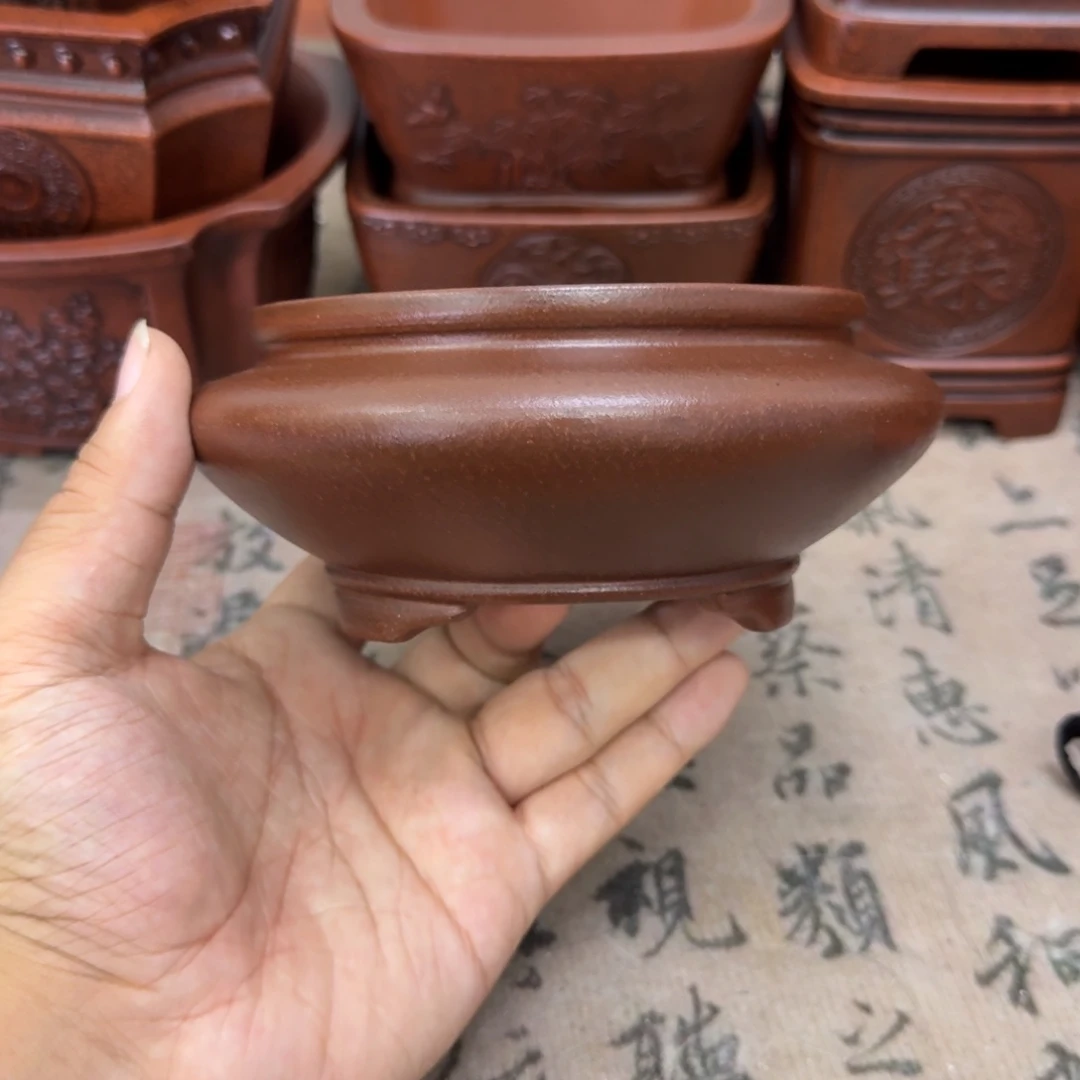 花盆紫砂10.5x5内经紫砂花盆
