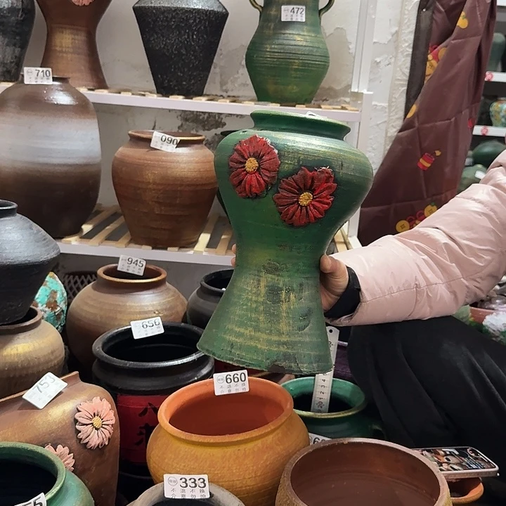 瑕疵金绿鱼尾709高度28口径12