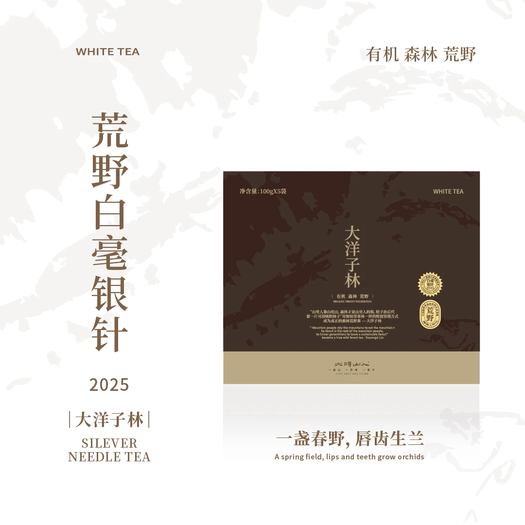 大洋山人｜大洋子林｜有机｜森林｜荒野｜2025头采银针500克收藏装