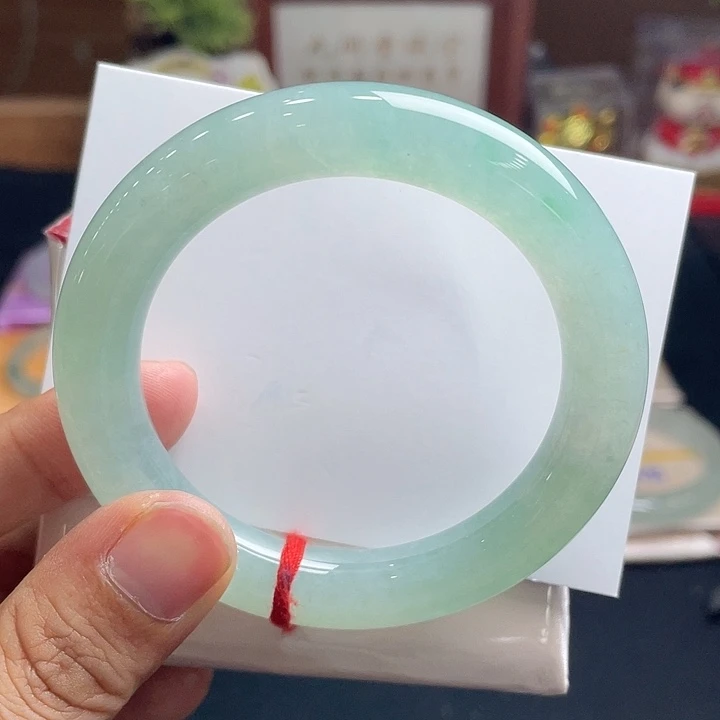 未镶嵌手镯翡翠53.8圆条