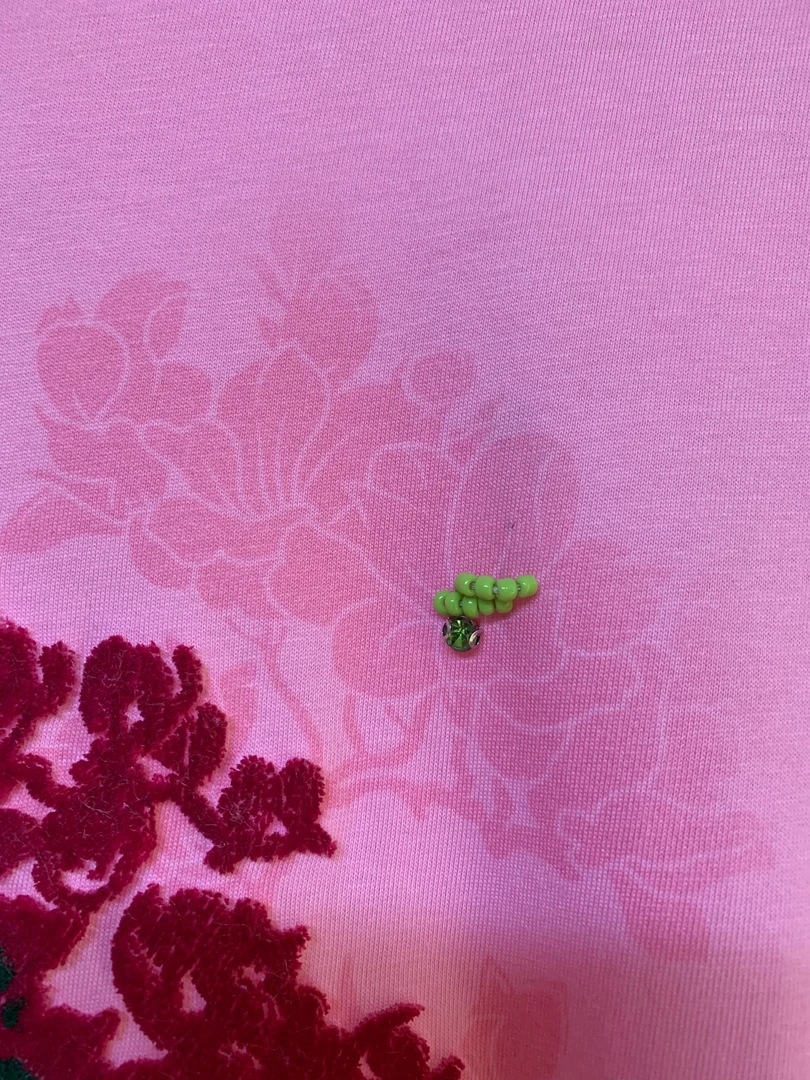 [兮希] 时尚女装刺绣图案纯棉T恤上衣 25LSH010