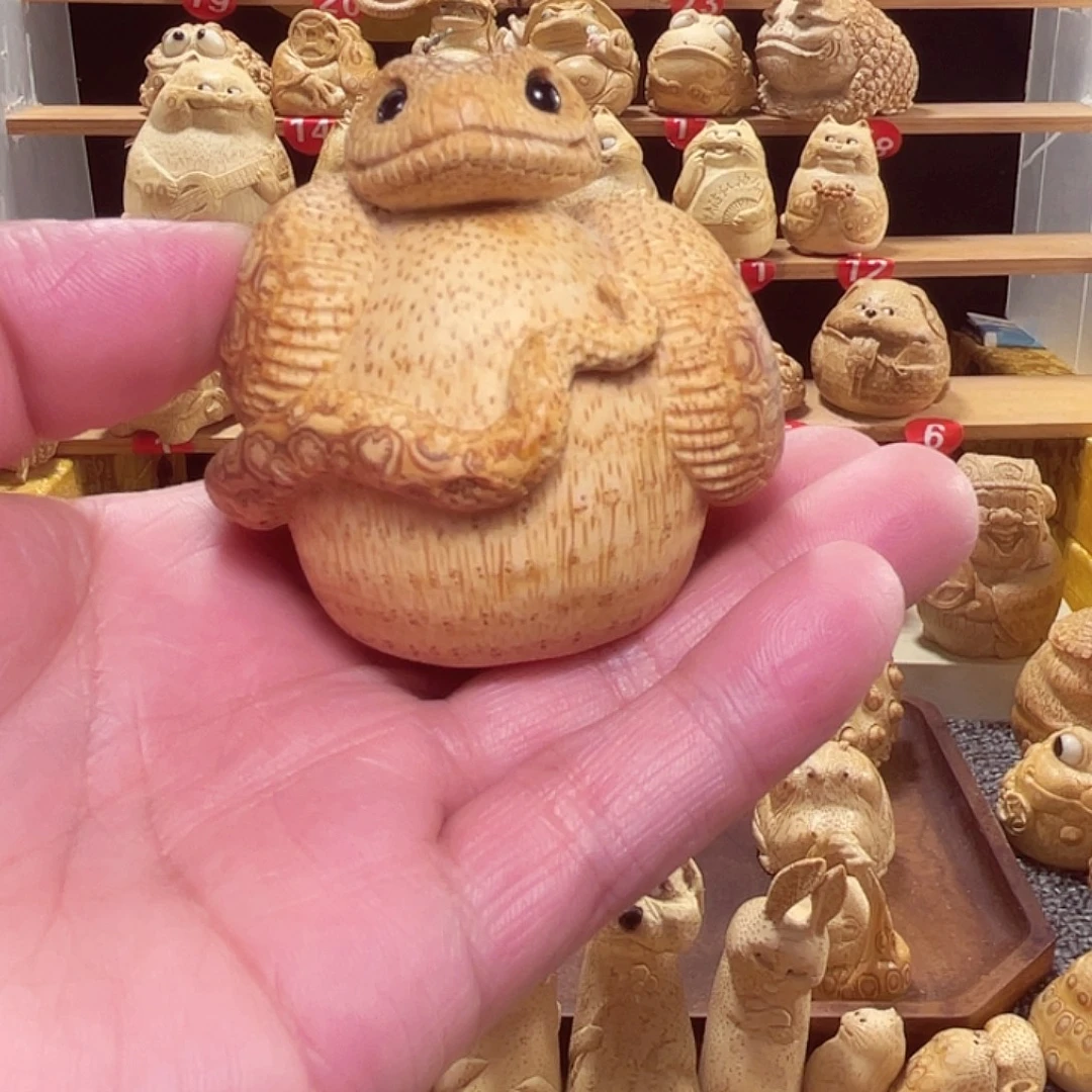 竹竹根雕小蛇手把件