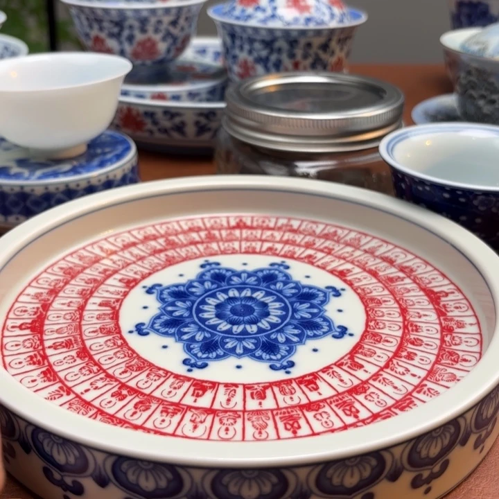 盖碗微瑕千佛壶承景德镇发货