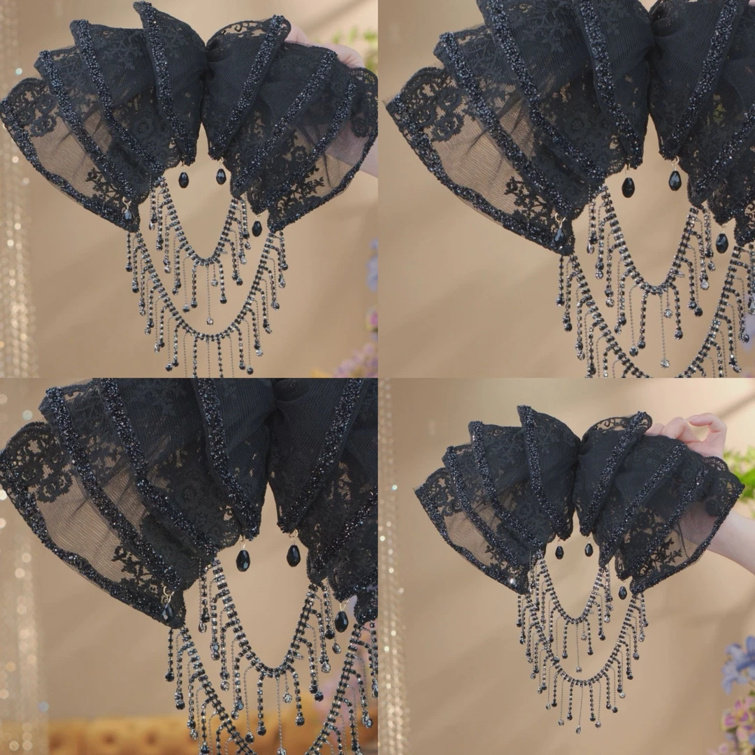 春季新款小众设计师款式云朵链条珠珠显气质时尚百搭发夹2328