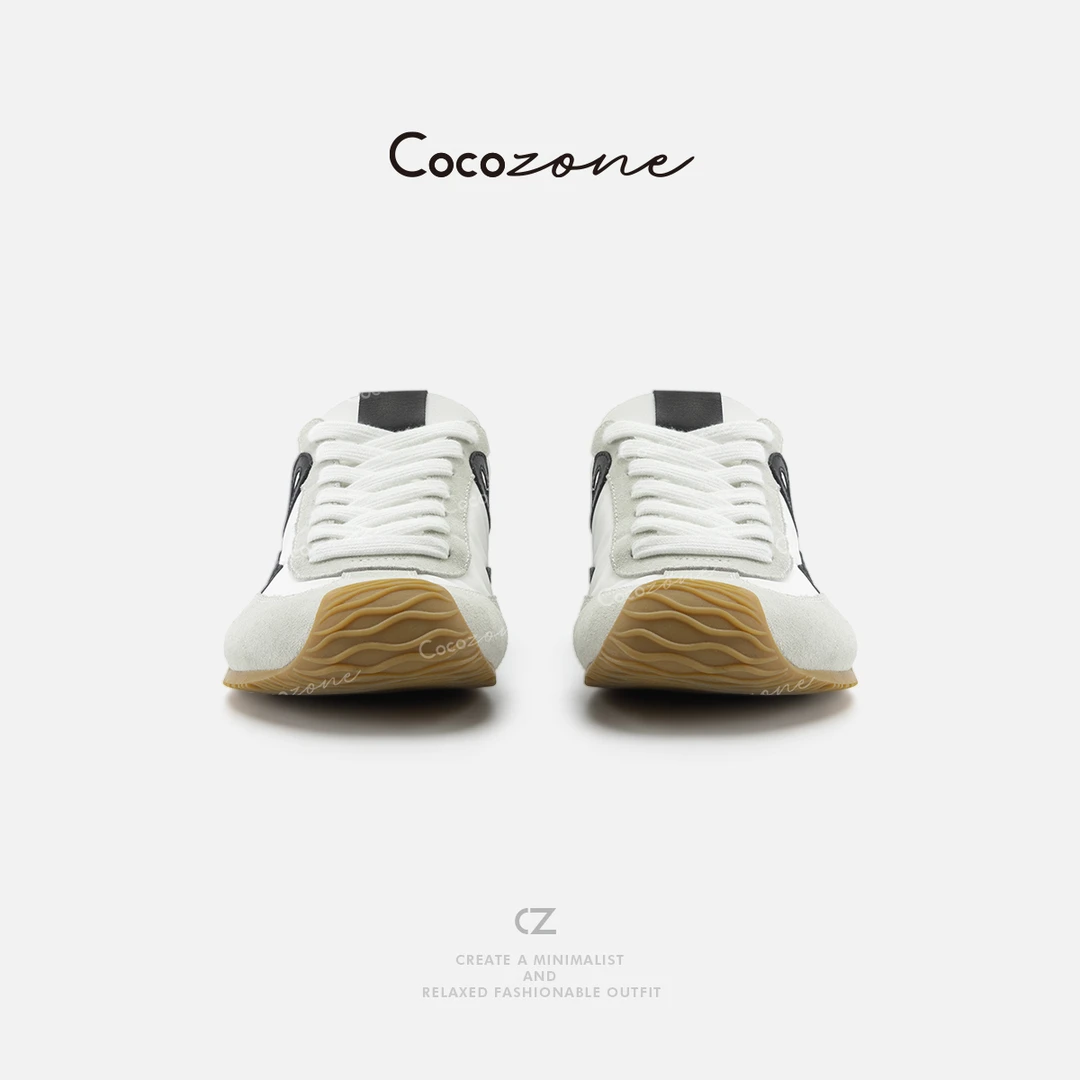 COCO ZONE 刘一一新款拼色系带百搭女式休闲鞋CD2A0024