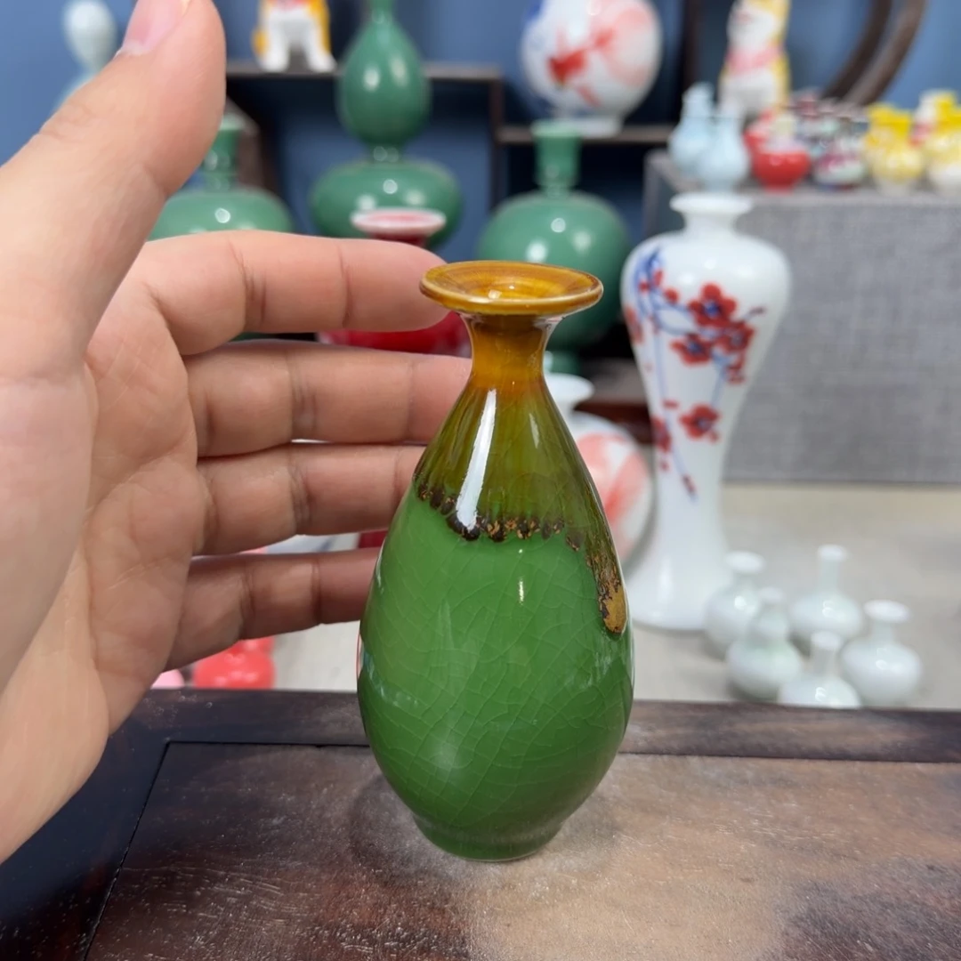 陶瓷手工小花器摆件