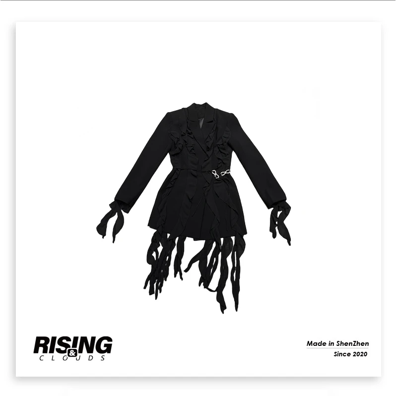 现【小云姐】舒适百搭流苏西装110193