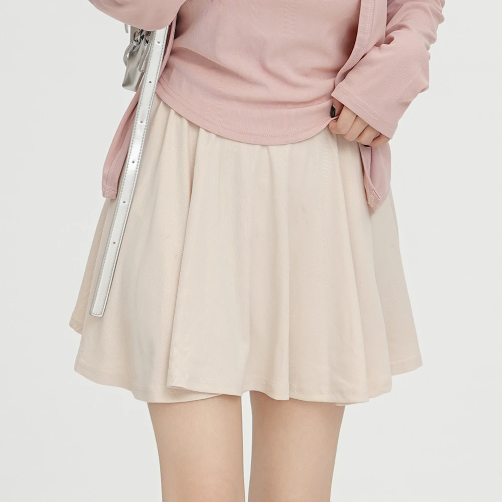 【021】2025春季新款百褶半身裙女小个子仙女超仙森系a字短裙子