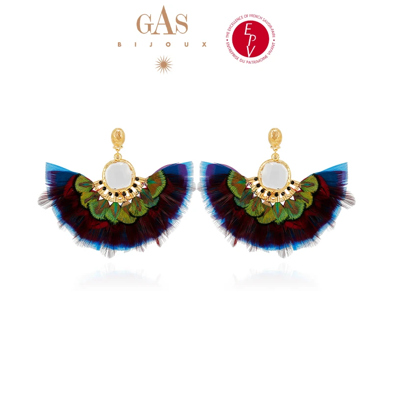 GAS BIJOUX 耳环 【法国进口】羽之翼羽毛耳环