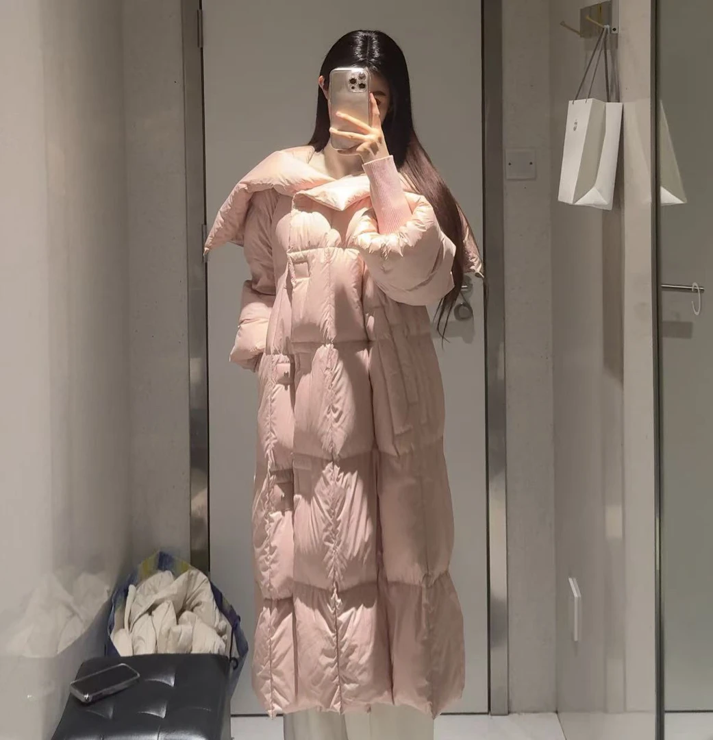 “云朵羽绒”天使之翼鹅绒羽绒服女2024冬季新款爆款今年流行外套