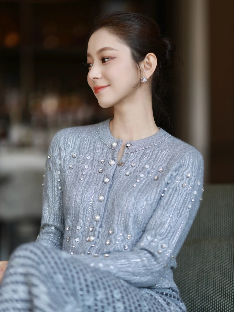 优雅风时尚套装圆领时尚女装