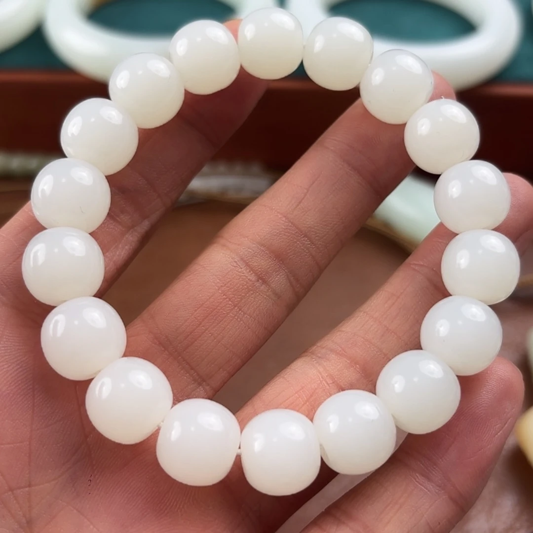 和田玉未镶嵌手链